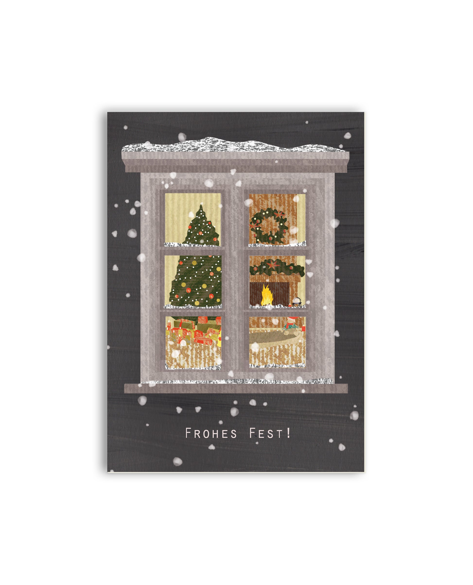 Weihnachtskarte „Winterfenster"