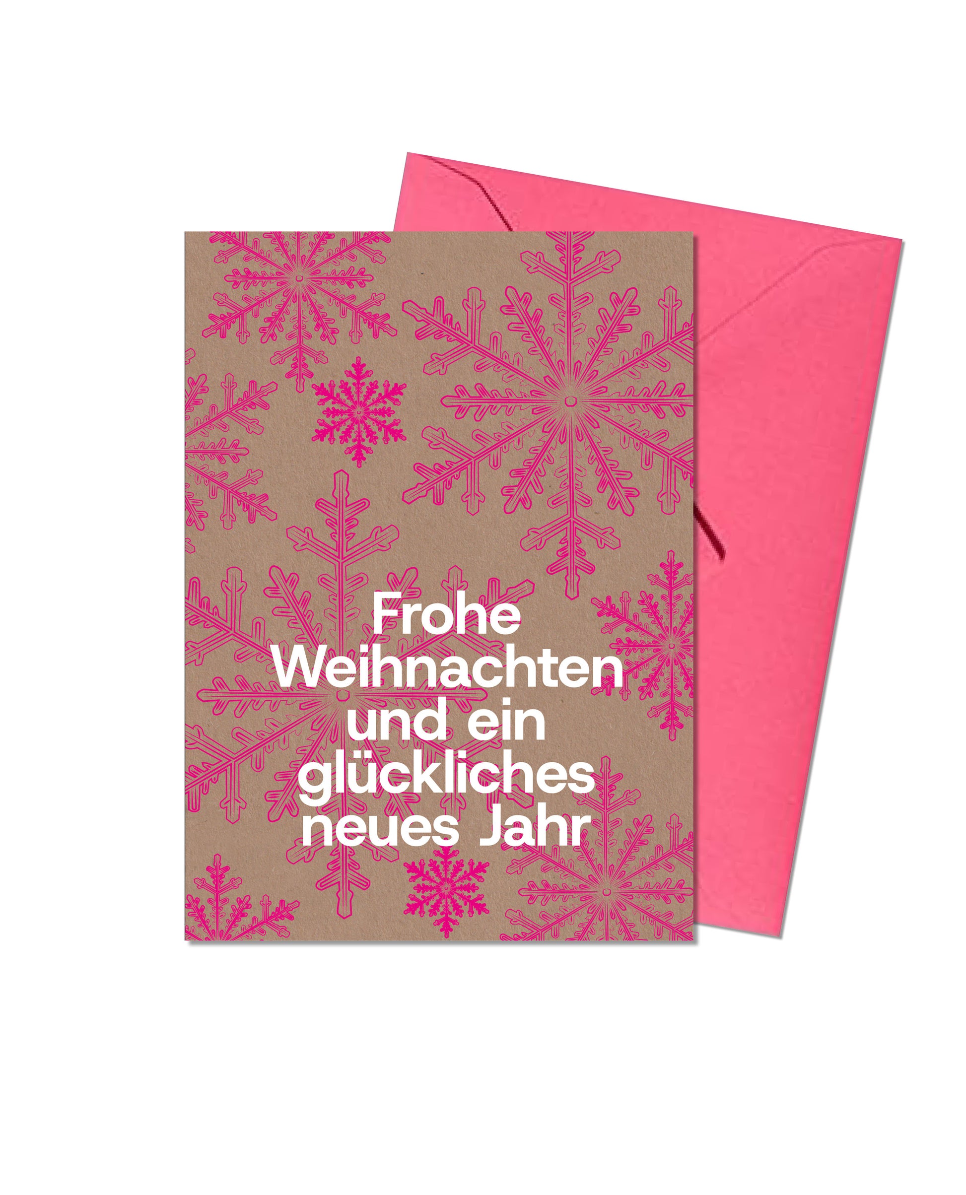 Weihnachtskarte Schneeflocken